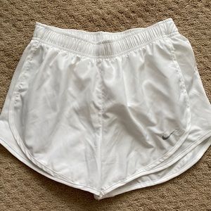 Nike Dri-Fit White Shorts Size S